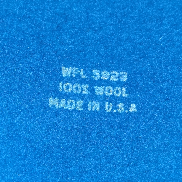 Blue Feathered Vintage Hat, 100% Wool Electric Blue With Esqusite Feather Detail - Picture 7 of 7